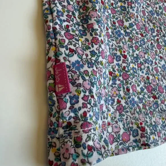 Jojo Maman Bebe Pink Summer Ditsy Floral Polo Shirt Girls Baby 12-18 Months - Picture 10 of 10